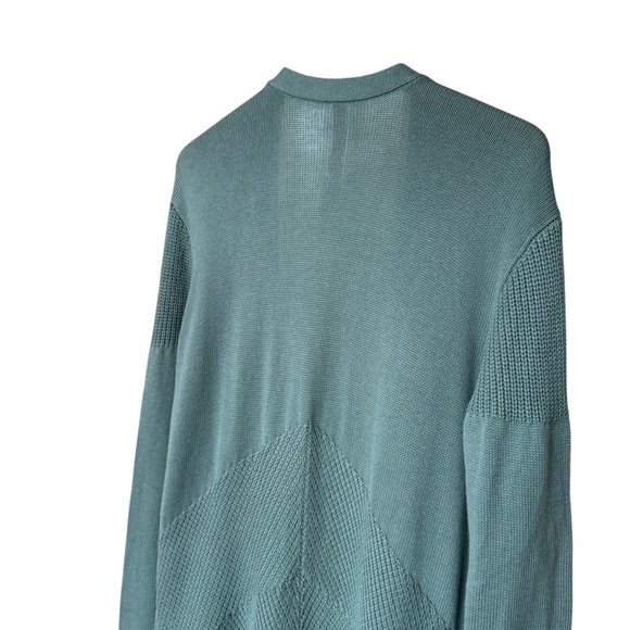 Lululemon Women's XL Sincerely Yours Green Wrap Sweater Long Sleeve Casual Knit - Picture 7 of 11